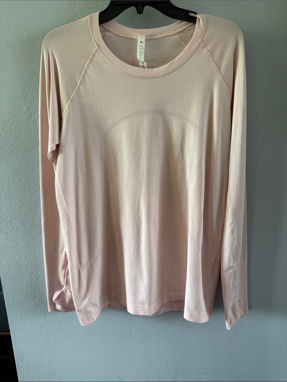 lululemon athletica Swiftly Pale Pink Long Sleeve Top